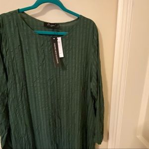 Emerald Green light cotton long dress 2XL